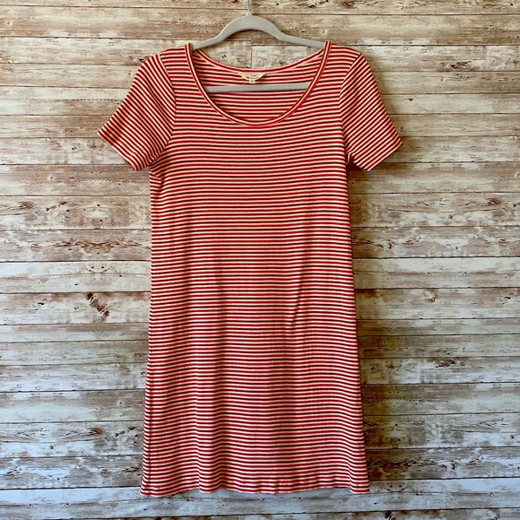Striped Madewell Swingy Tee Dress - XS - Picture 4 of 7